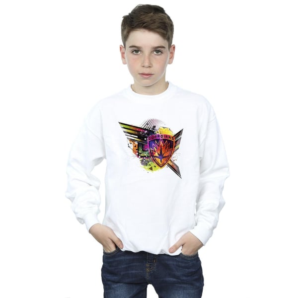 Marvel Boys Guardians Of The Galaxy Abstract Shield Chest Sweatshirt