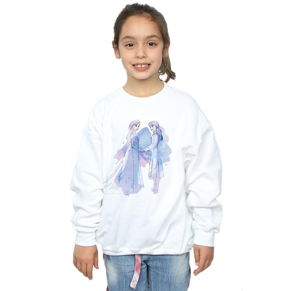 Disney Girls Frozen 2 Elsa Anna Sisters Sketch Sweatshirt
