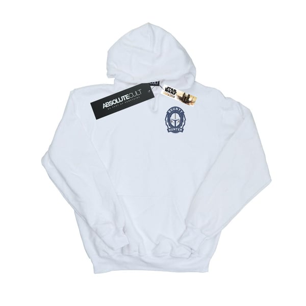 Star Wars Mens The Mandalorian Bounty Hunter Badge Breast Print Hoodie