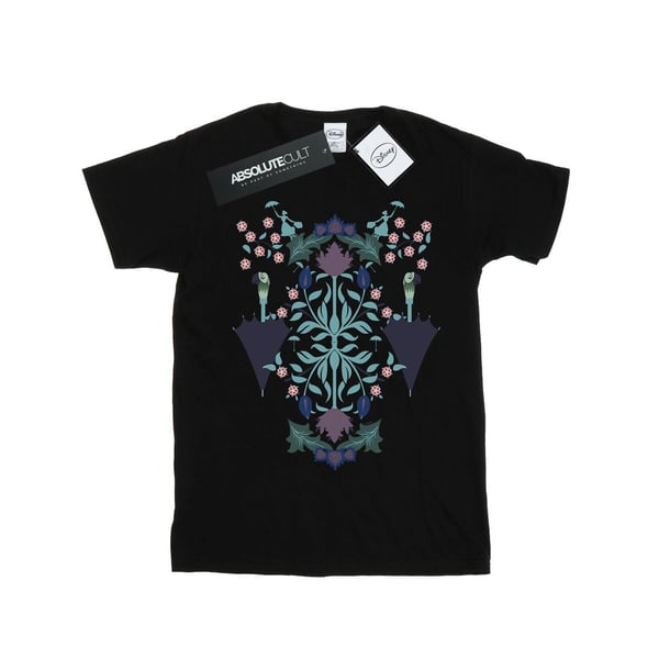 Disney Mens Mary Poppins Floral Collage T-Shirt