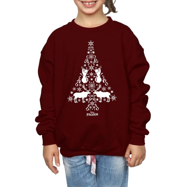 Disney Girls Frozen Christmas Tree Sweatshirt