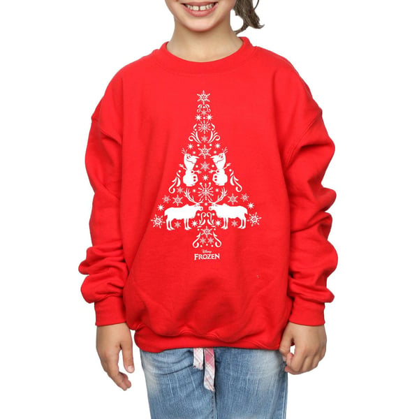 Disney Girls Frozen Christmas Tree Sweatshirt