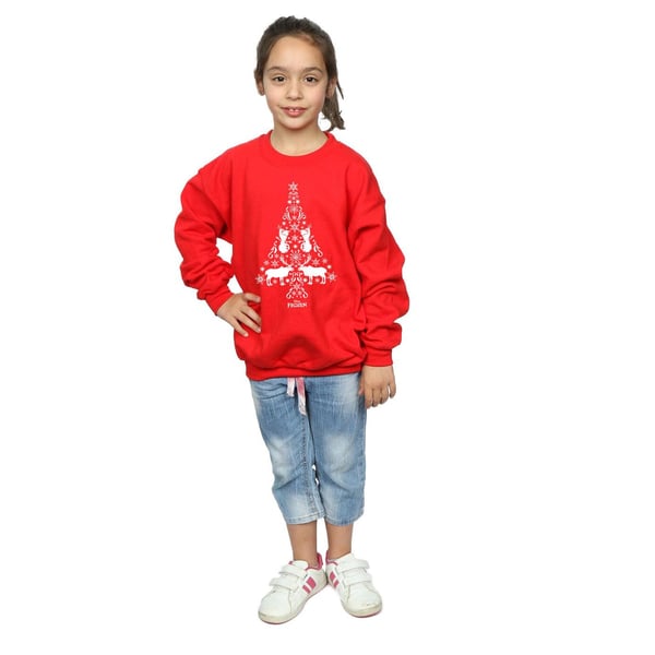 Disney Girls Frozen Christmas Tree Sweatshirt