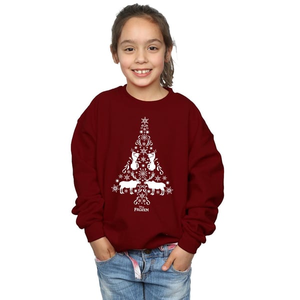Disney Girls Frozen Christmas Tree Sweatshirt