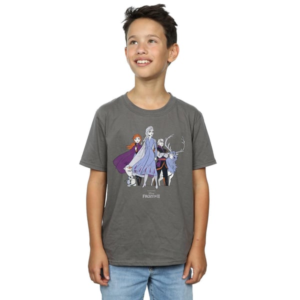 Disney Boys Frozen 2 Distressed Group T-Shirt