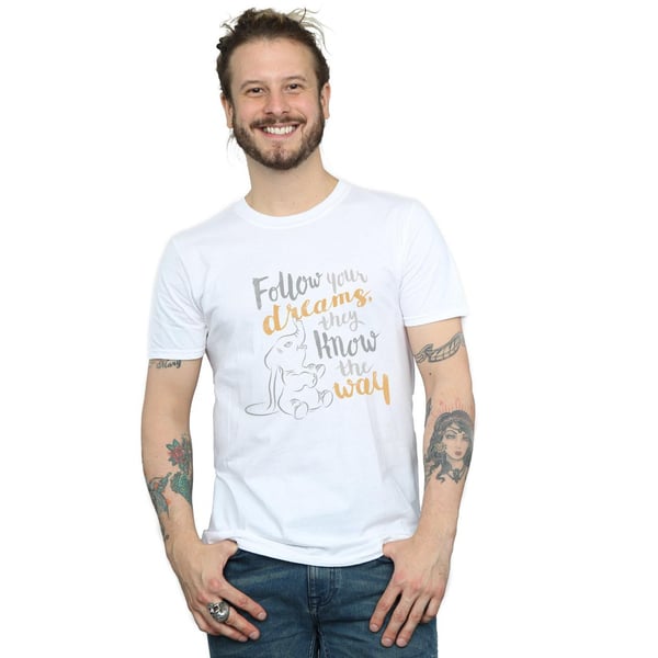 Disney Mens Dumbo Follow Your Dream T-Shirt