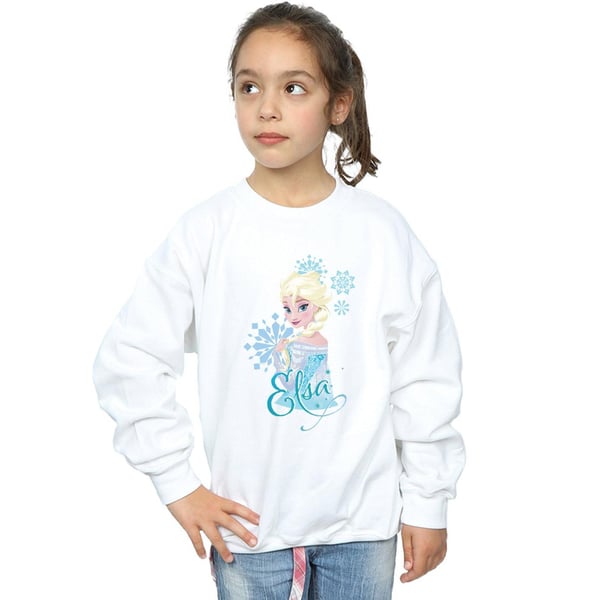 Disney Girls Frozen Elsa Snowflakes Sweatshirt