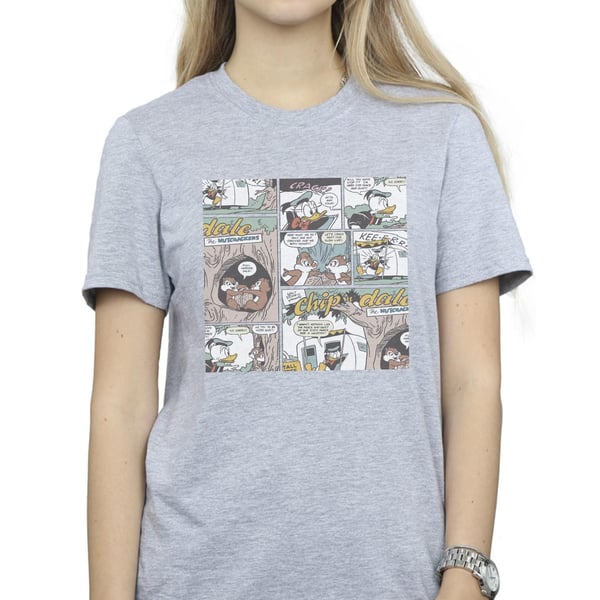 Disney Womens/Ladies Chip ´n Dale Comic Cotton Boyfriend T-Shirt