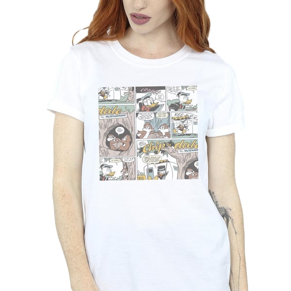 Disney Womens/Ladies Chip ´n Dale Comic Cotton Boyfriend T-Shirt