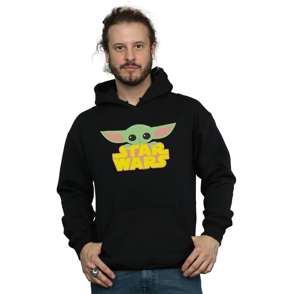 Star Wars Mens The Mandalorian The Child And Logo Hoodie