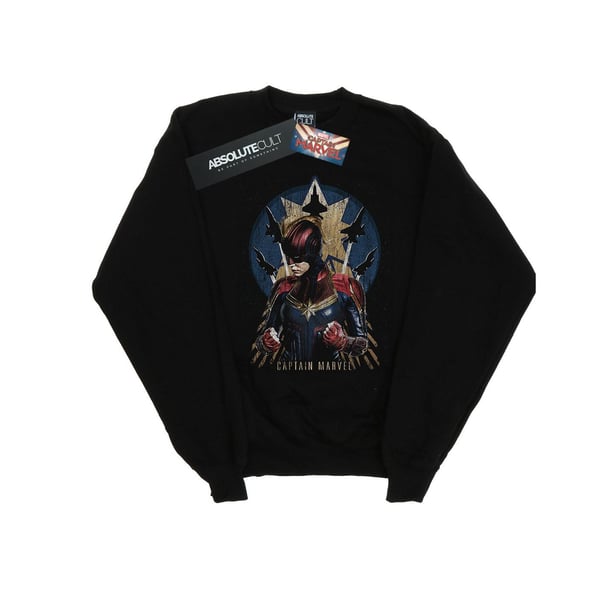 Marvel Mens Captain Marvel Jet Burst Sweatshirt