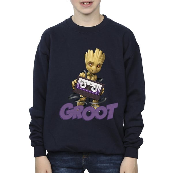 Guardians Of The Galaxy Boys Groot Casette Sweatshirt
