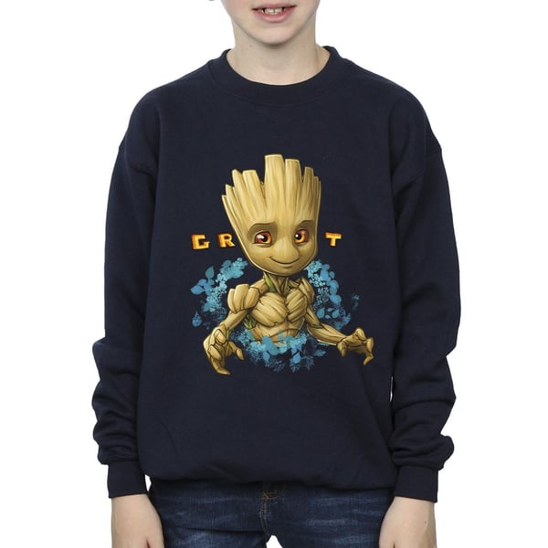 Guardians Of The Galaxy Boys Groot Flowers Sweatshirt
