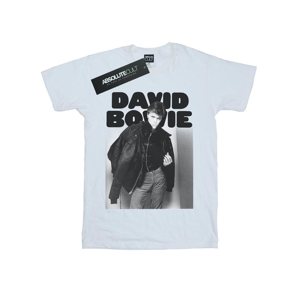 David Bowie naisten/naisten takkikuva puuvillainen Boyfriend T-paita David Bowie naisten/naisten takkikuva puuvillainen Boyfriend T-paita