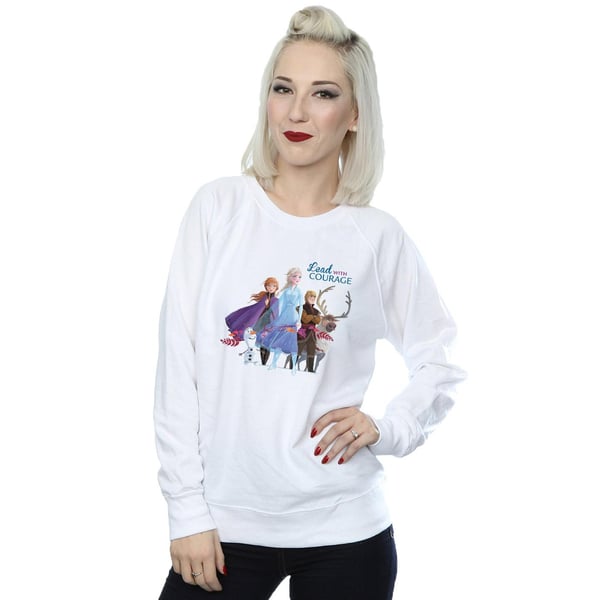 Disney Womens/Ladies Frozen 2 Lead With Courage Sweatshirt