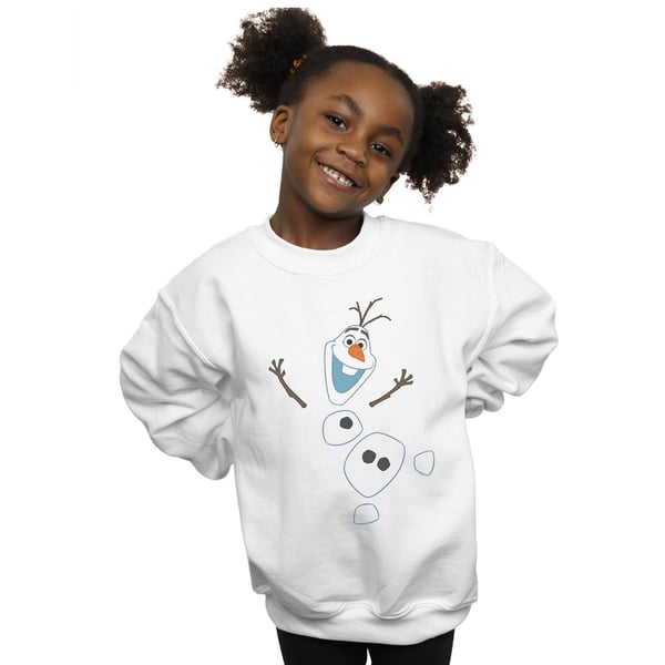 Disney Girls Frozen Olaf Deconstructed Sweatshirt