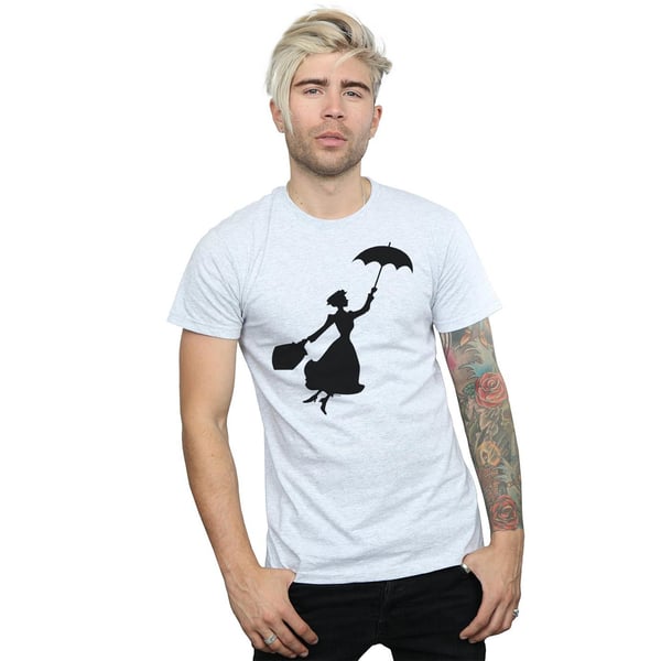 Disney Mens Mary Poppins Flying Silhouette T-Shirt