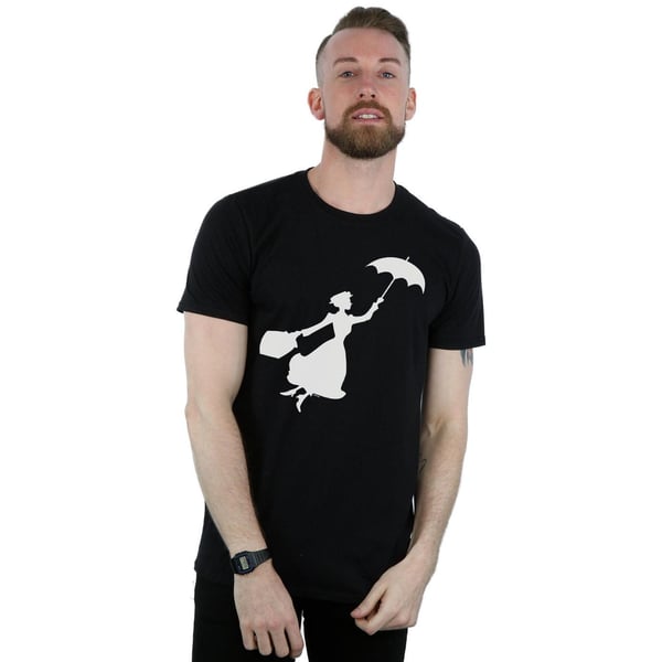 Disney Mens Mary Poppins Flying Silhouette T-Shirt