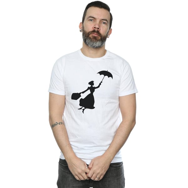 Disney Mens Mary Poppins Flying Silhouette T-Shirt