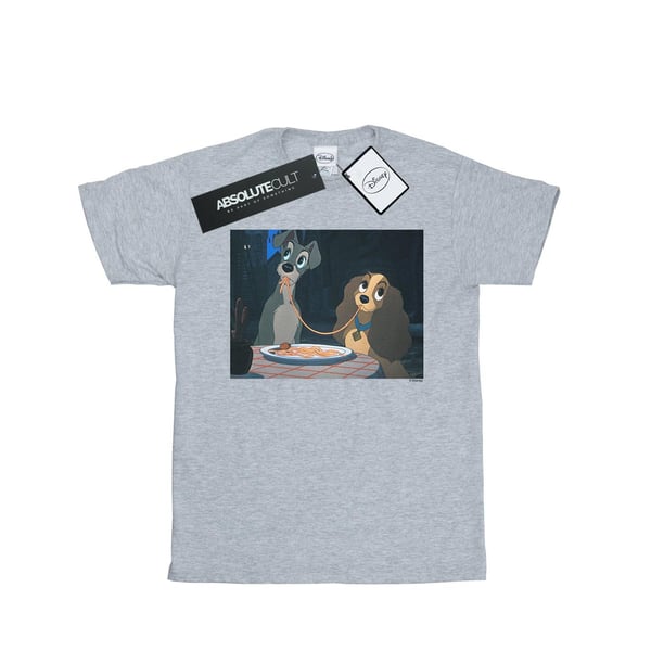 Disney Mens Lady And The Tramp Spaghetti Slurp T-Shirt