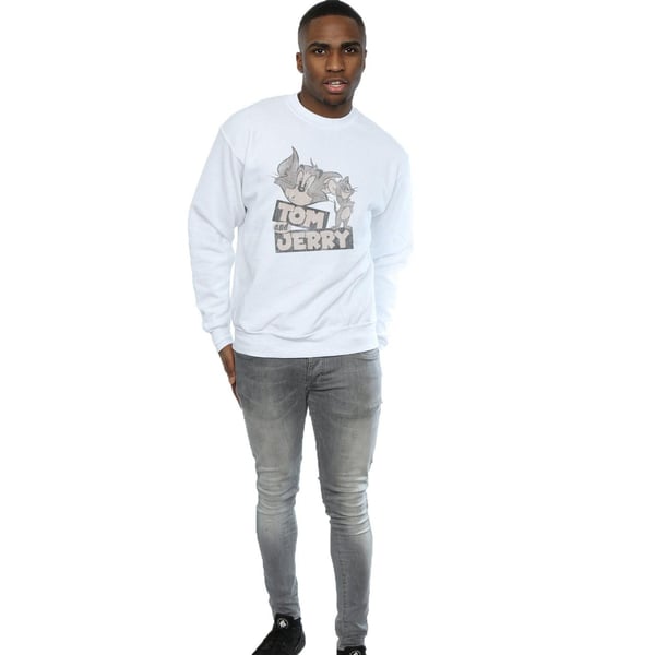 Tom and Jerry Mens Wink Sweatshirt