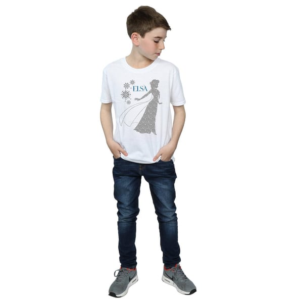 Disney Boys Frozen Elsa Christmas Silhouette T-Shirt