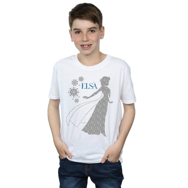 Disney Boys Frozen Elsa Christmas Silhouette T-Shirt