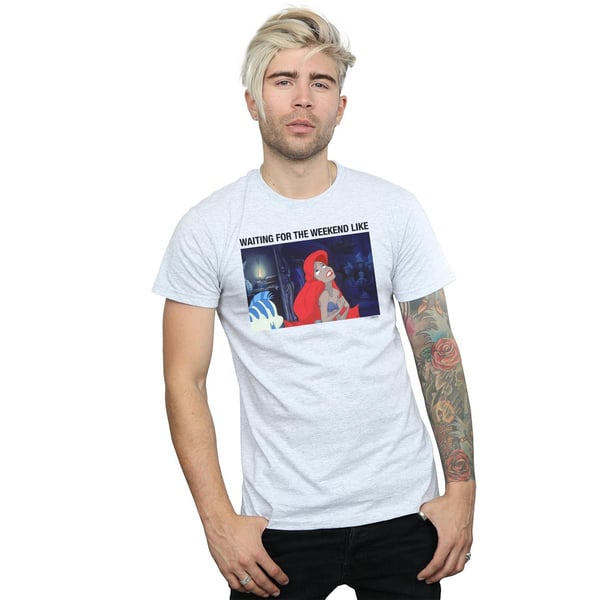 Disney Mens The Little Mermaid Waiting For The Weekend T-Shirt