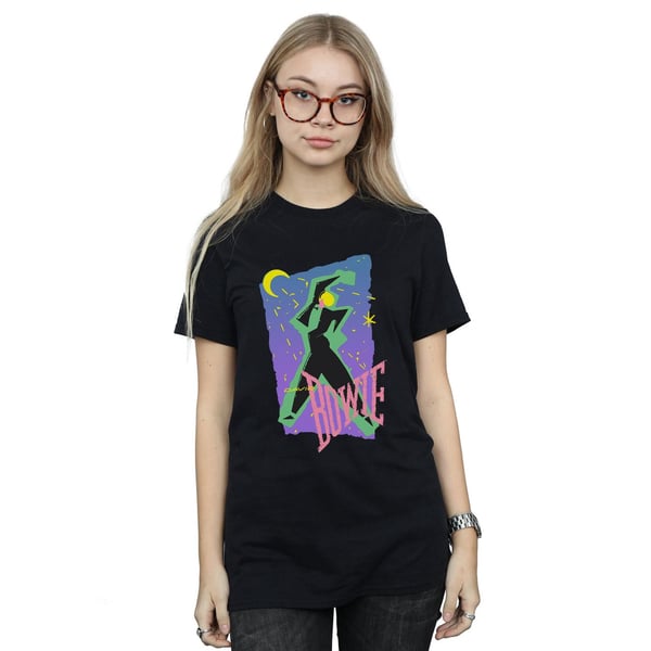 David Bowie Womens/Ladies Moonlight Dance Cotton Boyfriend T-Shirt