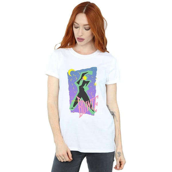 David Bowie Womens/Ladies Moonlight Dance Cotton Boyfriend T-Shirt