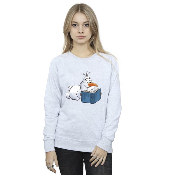 Disney Womens/Ladies Frozen Olaf Reading Sweatshirt