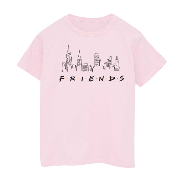 Friends tyttöjen Skyline-logo puuvillainen T-paita