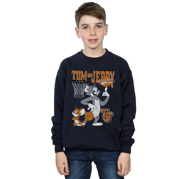 Tom and Jerry Boys Spinning Basketball Sweatshirt