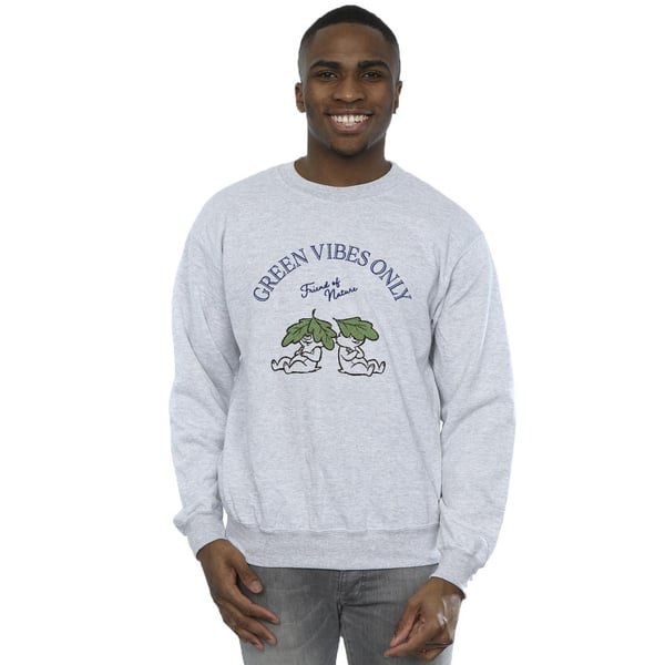 Disney Mens Chip ´n Dale Green Vibes Only Sweatshirt