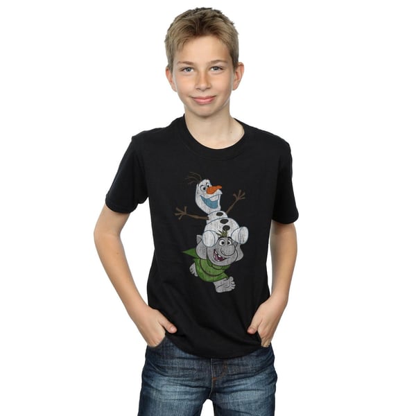 Disney Boys Frozen Olaf And Troll T-Shirt