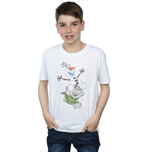 Disney Boys Frozen Olaf And Troll T-Shirt