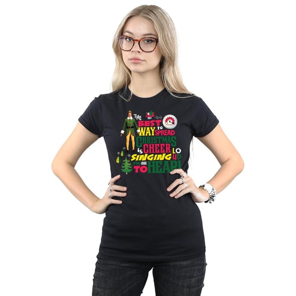 Elf Womens/Ladies Christmas Cheer Cotton T-Shirt