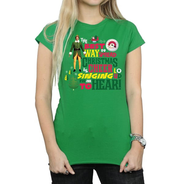 Elf Womens/Ladies Christmas Cheer Cotton T-Shirt