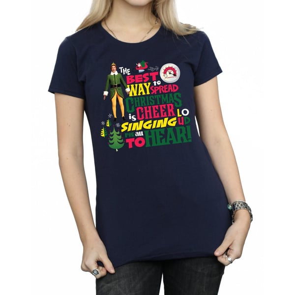 Elf Womens/Ladies Christmas Cheer Cotton T-Shirt