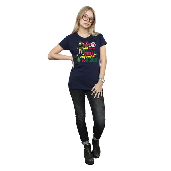 Elf Womens/Ladies Christmas Cheer Cotton T-Shirt
