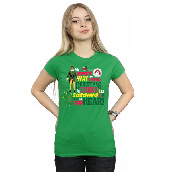 Elf Womens/Ladies Christmas Cheer Cotton T-Shirt