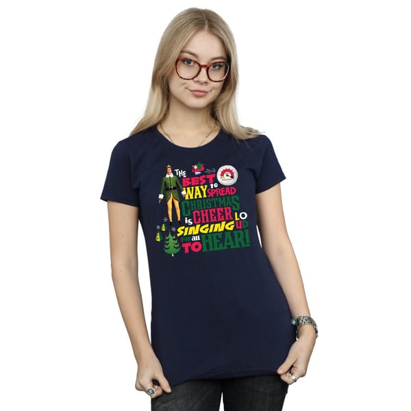 Elf Womens/Ladies Christmas Cheer Cotton T-Shirt