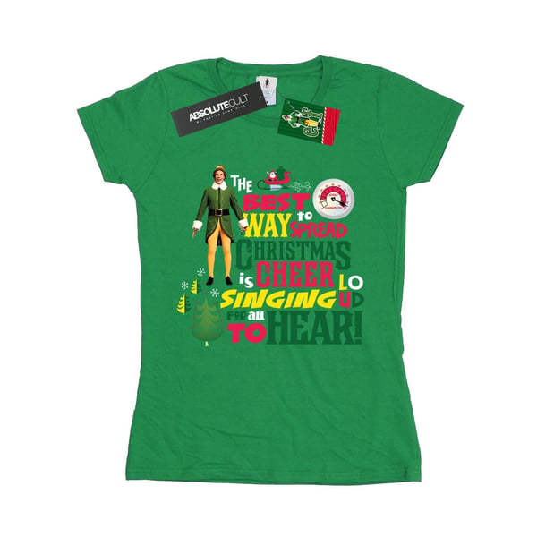 Elf Womens/Ladies Christmas Cheer Cotton T-Shirt