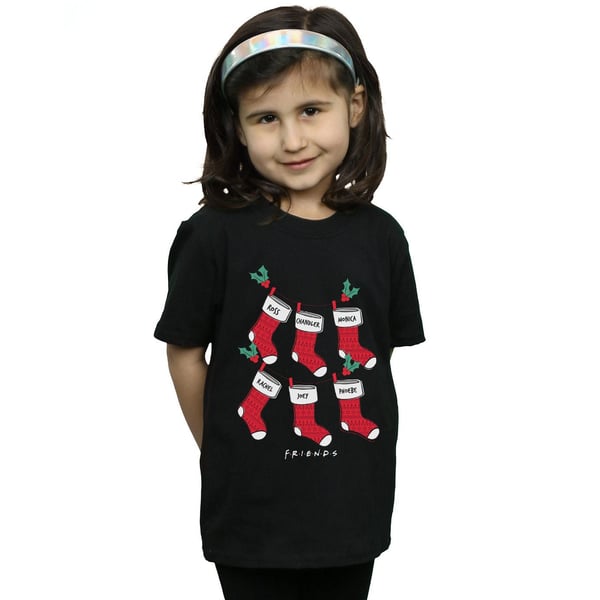 Friends Girls Christmas Stockings Cotton T-Shirt