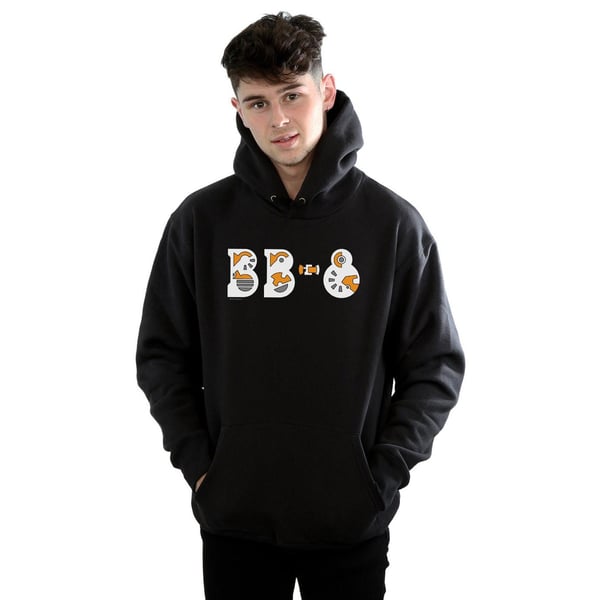 Star Wars Mens The Rise Of Skywalker BB-8 Text Logo Hoodie