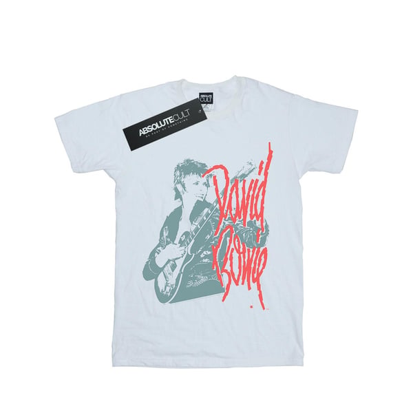 David Bowie Womens/Ladies Mono Guitar Cotton Boyfriend T-Shirt