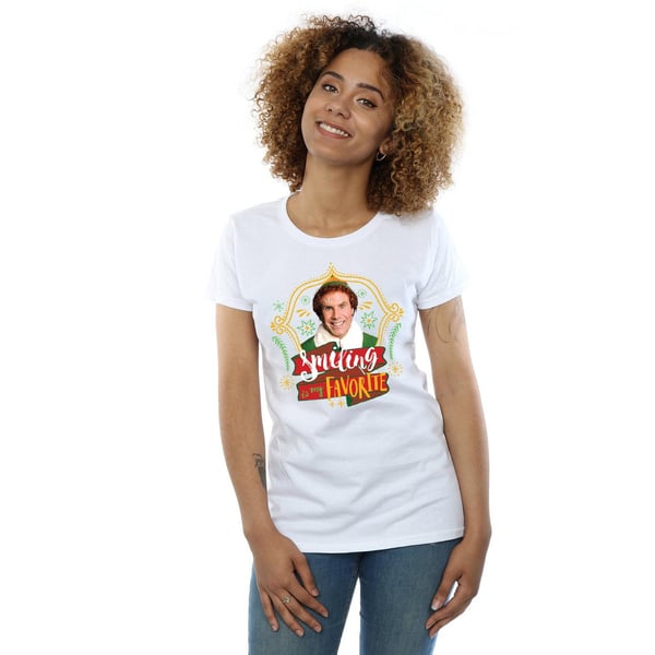 Elf Womens/Ladies Buddy Smiling Cotton T-Shirt