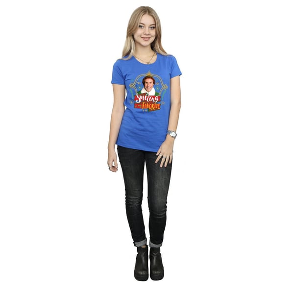 Elf Womens/Ladies Buddy Smiling Cotton T-Shirt