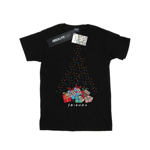 Friends Girls Christmas Tree Lights Cotton T-Shirt