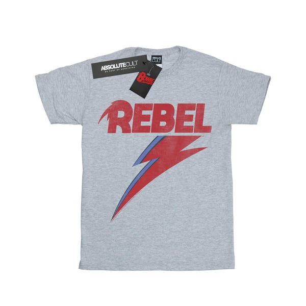 David Bowie Womens/Ladies Distressed Rebel Cotton Boyfriend T-Shirt
